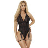 Subblime - 954154 Body Avec Porte-Jarretelles Noir L/Xl